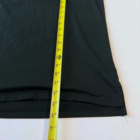 Cuts Clothing AO Henley Split-Hem Long Sleeve Shirt Black Large - Picture 6 of 7